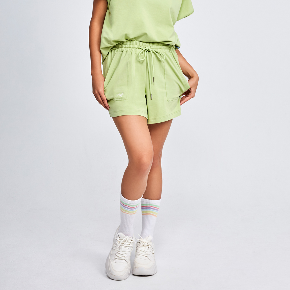 MOLLIFIX 刺繡抽繩短褲