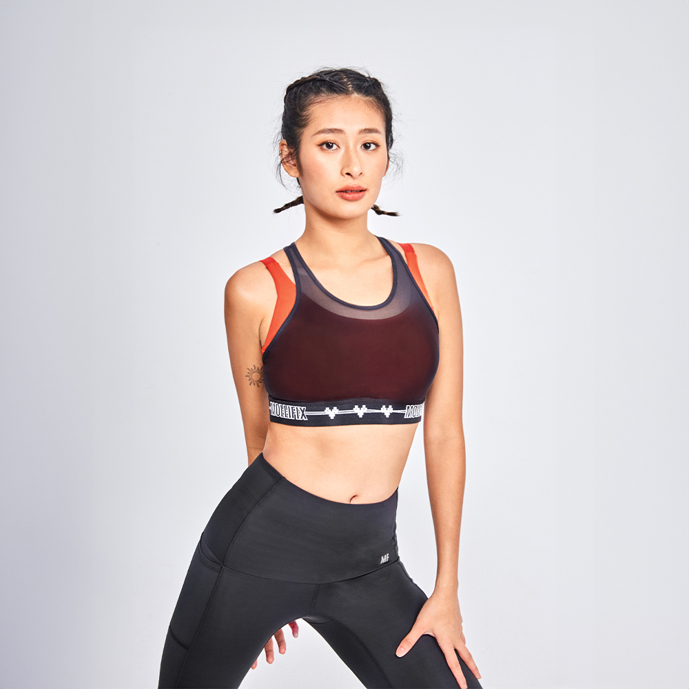 MOLLIFIX 雙層透網包覆運動內衣