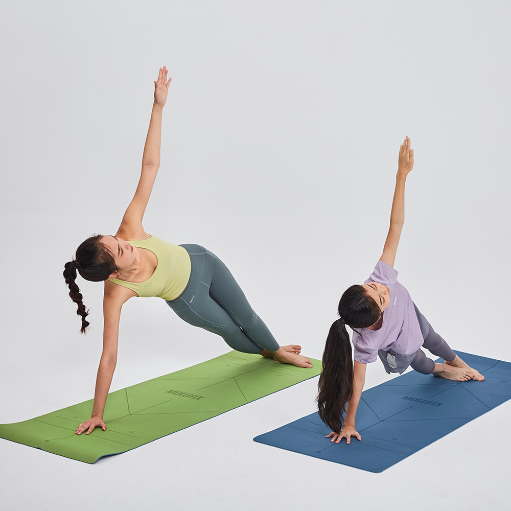 MOLLIFIX 雙色體位線輔助瑜珈墊 6mm