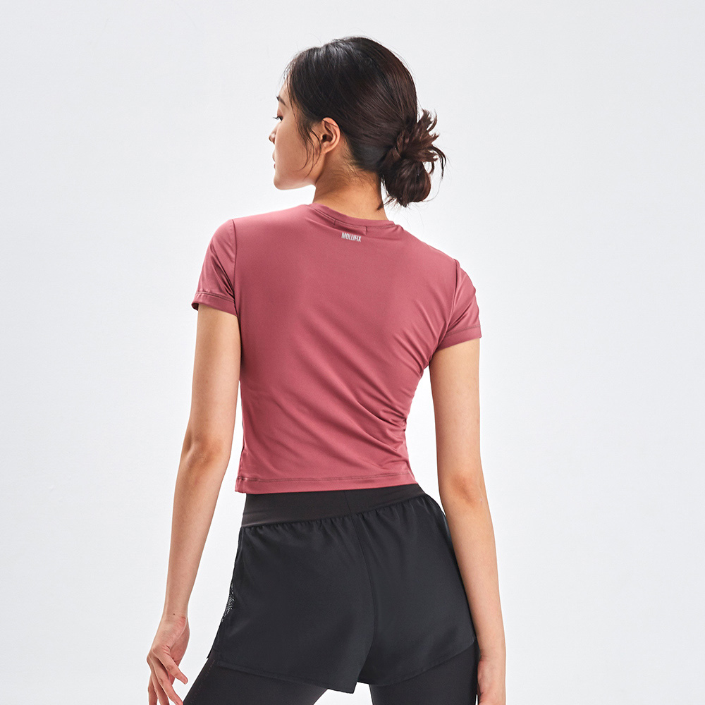 MOLLIFIX 修身鏤空運動短袖BRA TOP