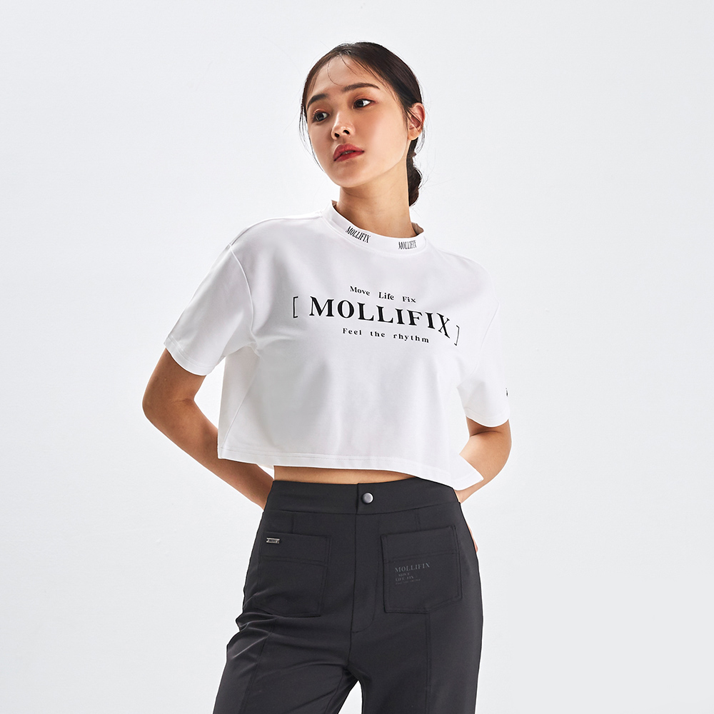 MOLLIFIX 落肩寬鬆潮流短袖上衣