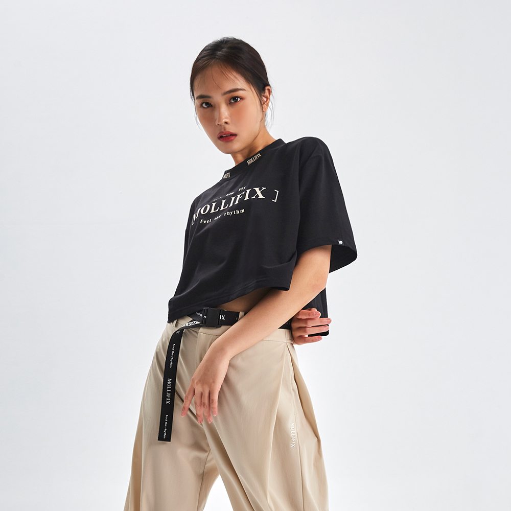 MOLLIFIX 落肩寬鬆潮流短袖上衣