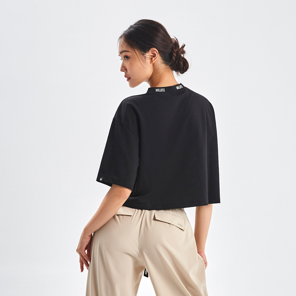 MOLLIFIX 落肩寬鬆潮流短袖上衣