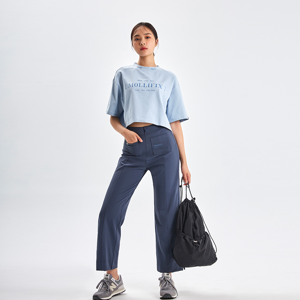 MOLLIFIX 落肩寬鬆潮流短袖上衣