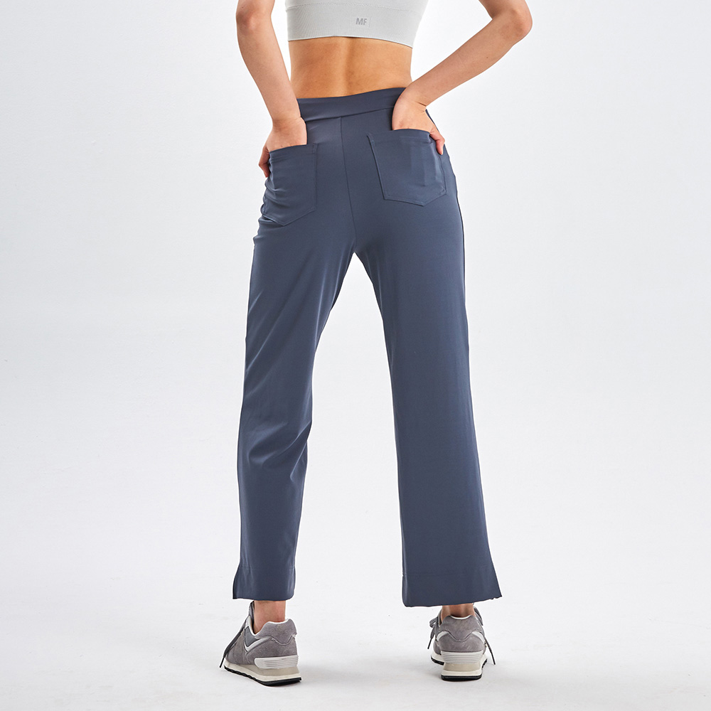 MOLLIFIX 側開衩立體摺線百搭靴型褲