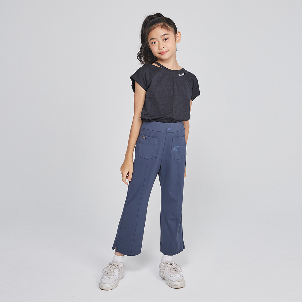 MOLLIFIX 側開衩立體摺線百搭靴型褲