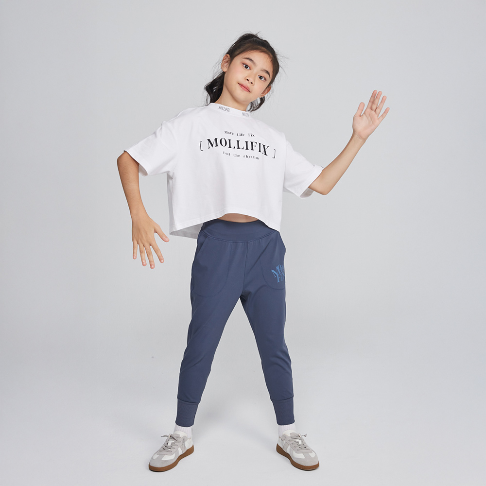 MOLLIFIX 高腰修身百搭束口訓練長褲