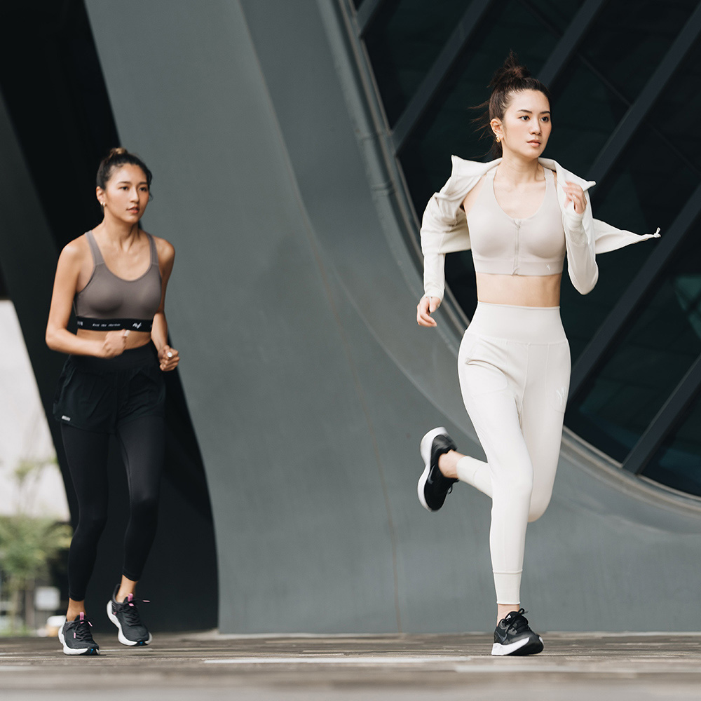 MOLLIFIX 高強度前開拉鍊挖背運動內衣