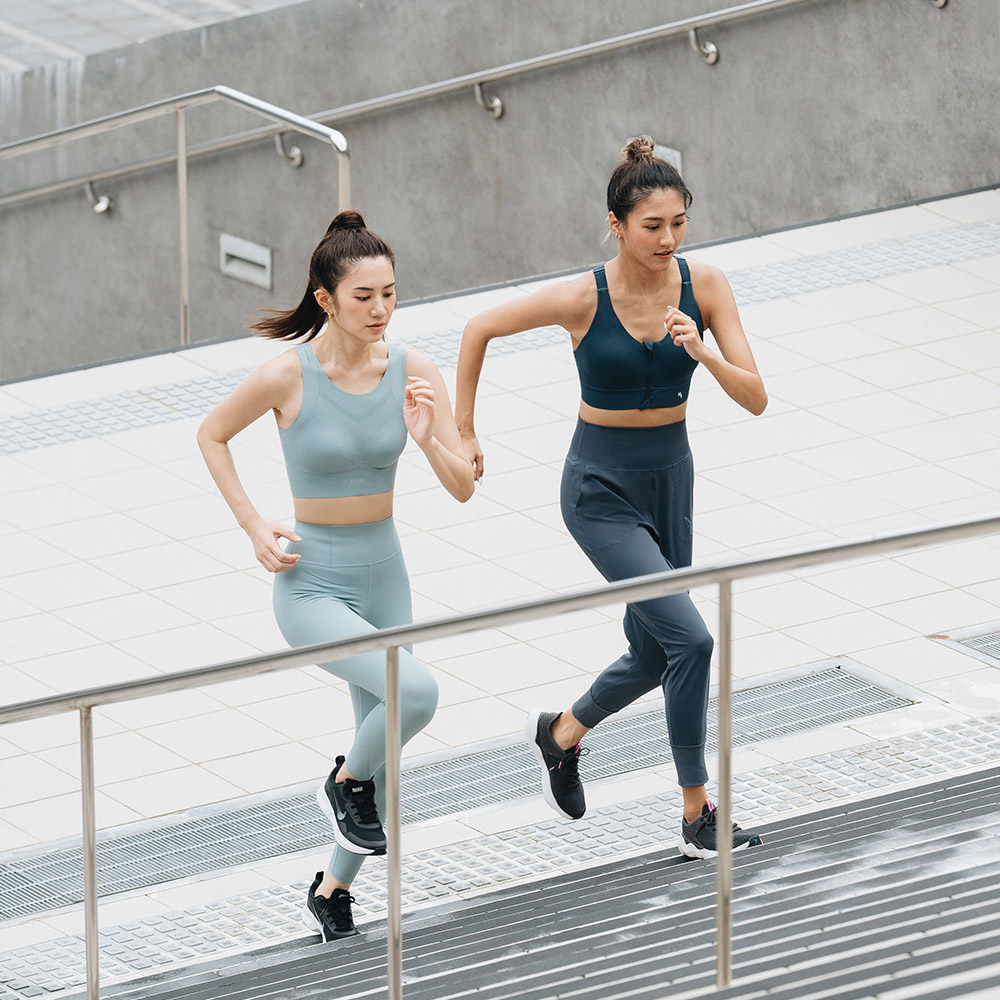 MOLLIFIX 高強度前開拉鍊挖背運動內衣