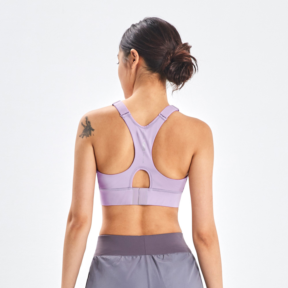 MOLLIFIX 高強度前開拉鍊挖背運動內衣