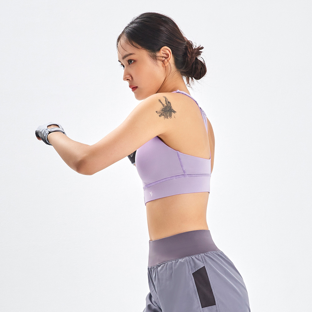 MOLLIFIX 高強度前開拉鍊挖背運動內衣