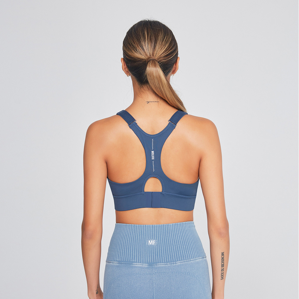 MOLLIFIX 高強度前開拉鍊挖背運動內衣