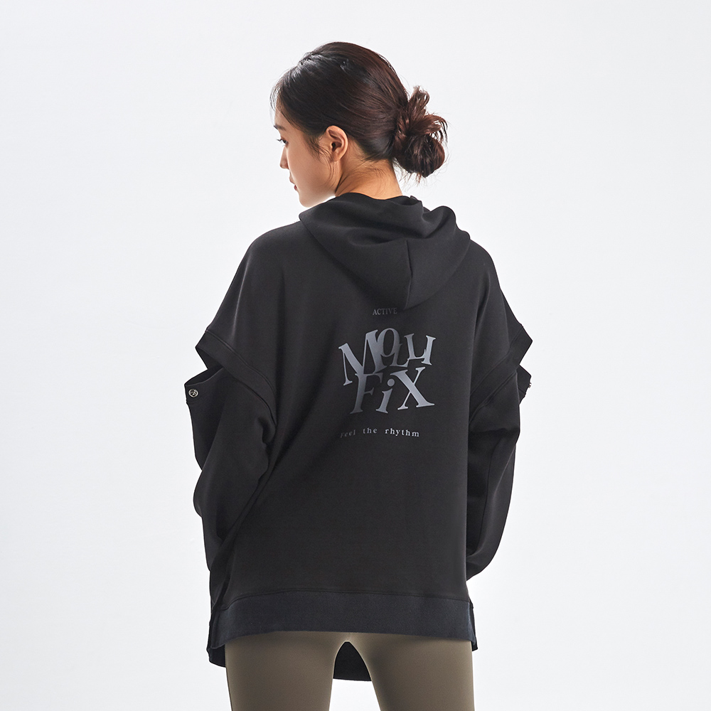 MOLLIFIX 輕盈空氣層可拆袖連帽上衣