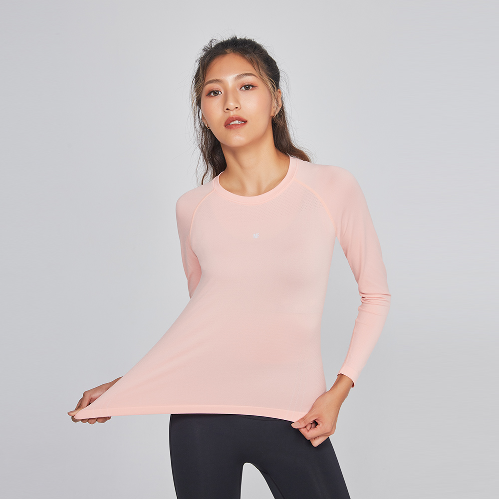 MOLLIFIX A++無縫針織長袖訓練上衣