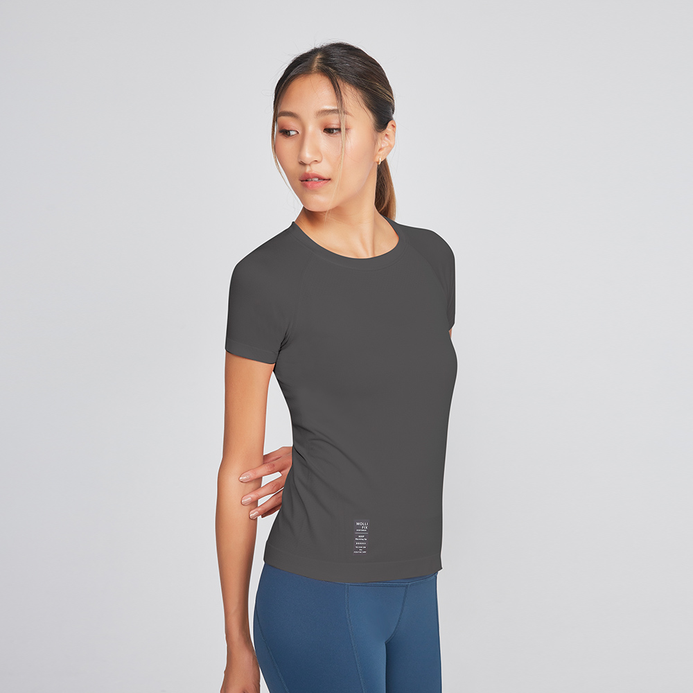 MOLLIFIX A++無縫針織短袖訓練上衣