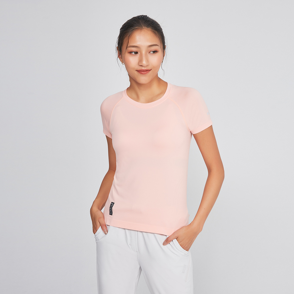 MOLLIFIX A++無縫針織短袖訓練上衣