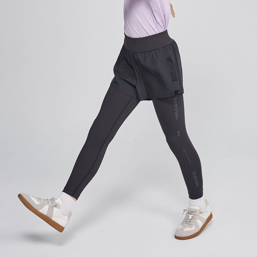 MOLLIFIX 拼網透氣雙層訓練褲