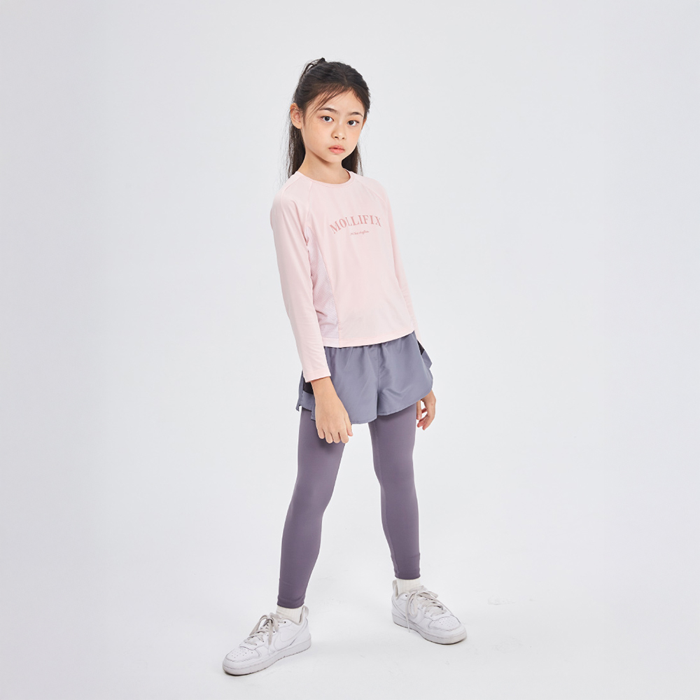 MOLLIFIX 拼網透氣雙層訓練褲