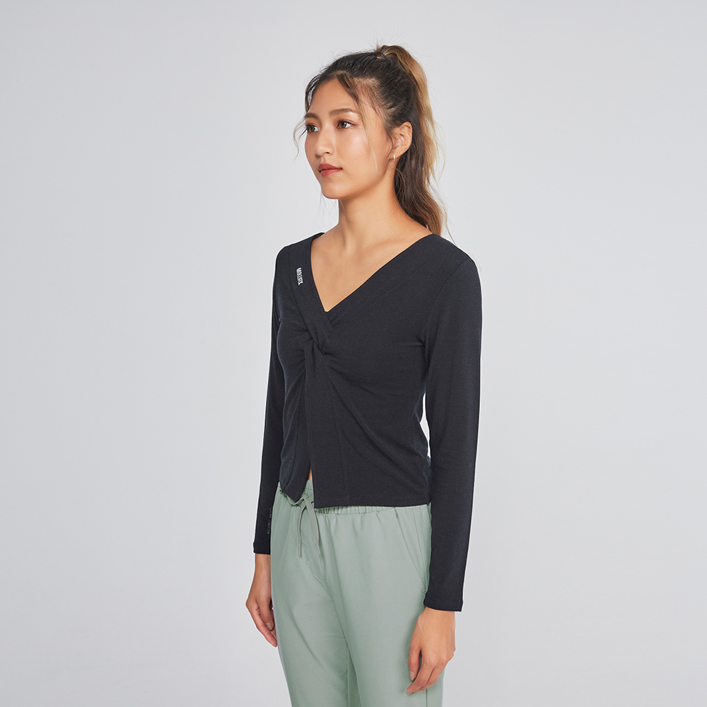 MOLLIFIX WOOLTECH美麗諾羊毛兩面穿扭結上衣