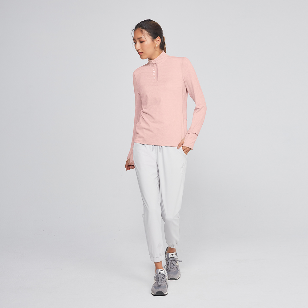 MOLLIFIX 蓄溫粒絨訓練立領上衣