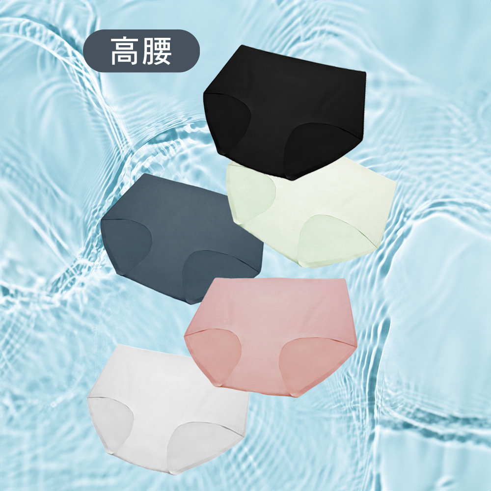 MOLLIFIX 好動不卡卡高腰運動無痕內褲_五件組