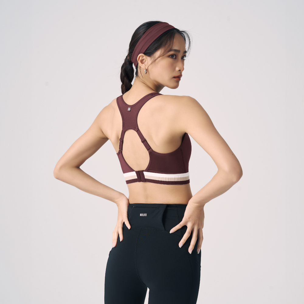 MOLLIFIX 抗菌三色織帶高強度運動內衣