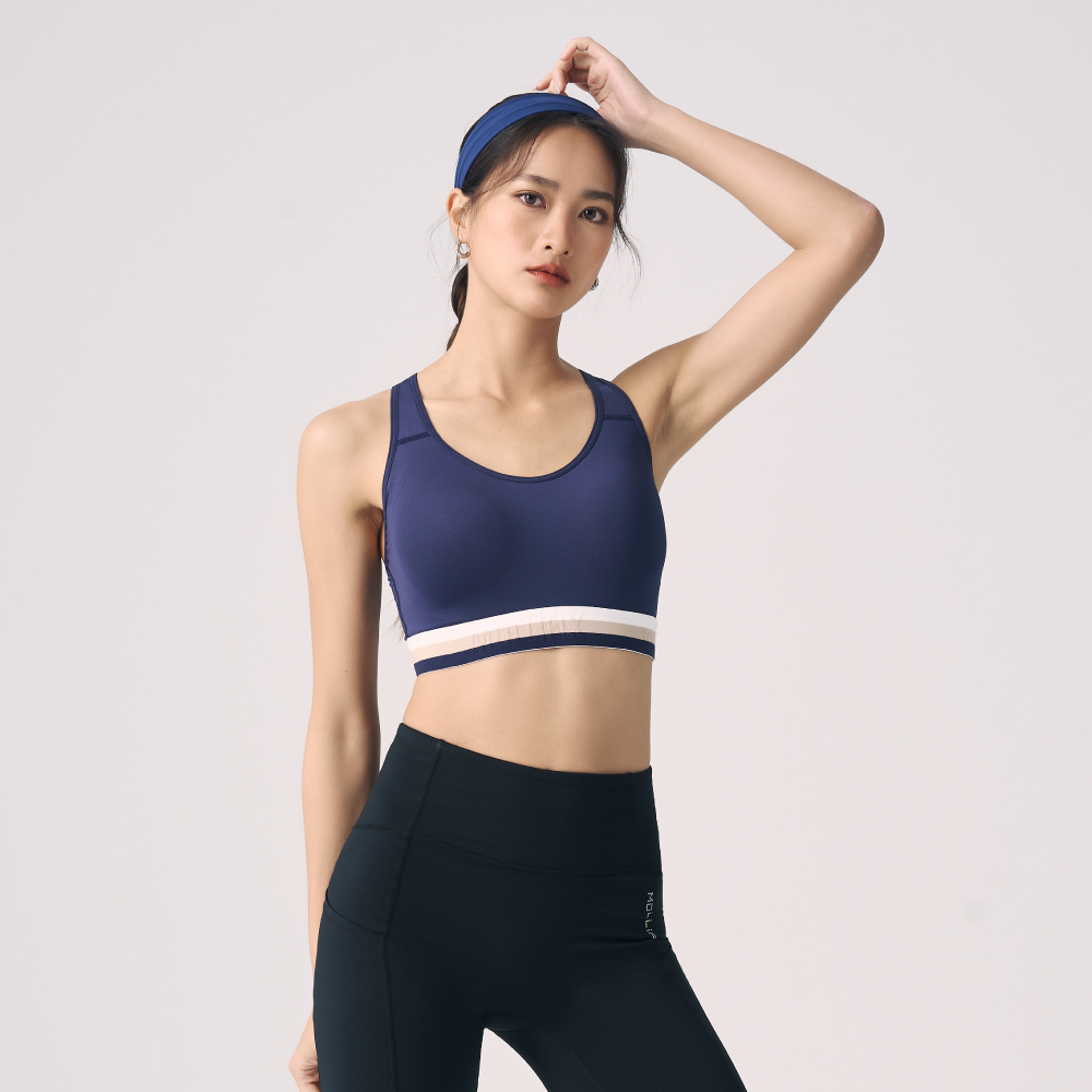 MOLLIFIX 抗菌三色織帶高強度運動內衣