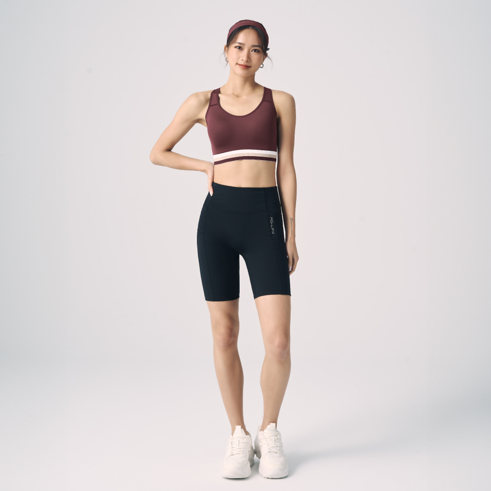 MOLLIFIX 抗菌三色織帶高強度運動內衣