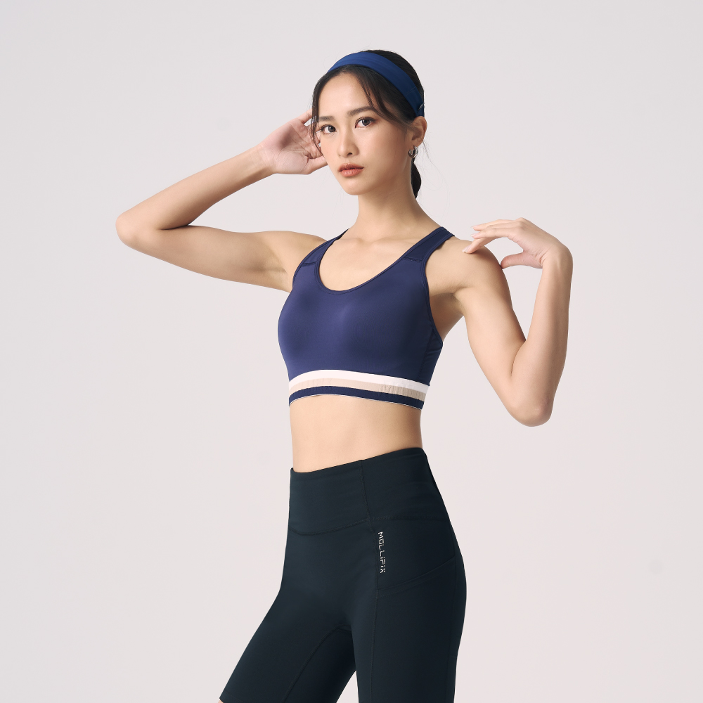 MOLLIFIX 抗菌三色織帶高強度運動內衣