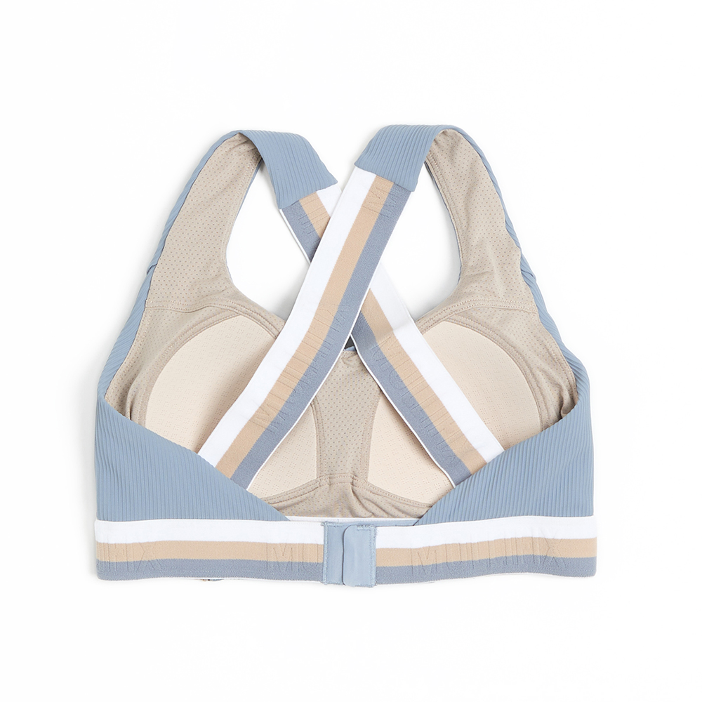 MOLLIFIX 羅紋交叉美背運動內衣