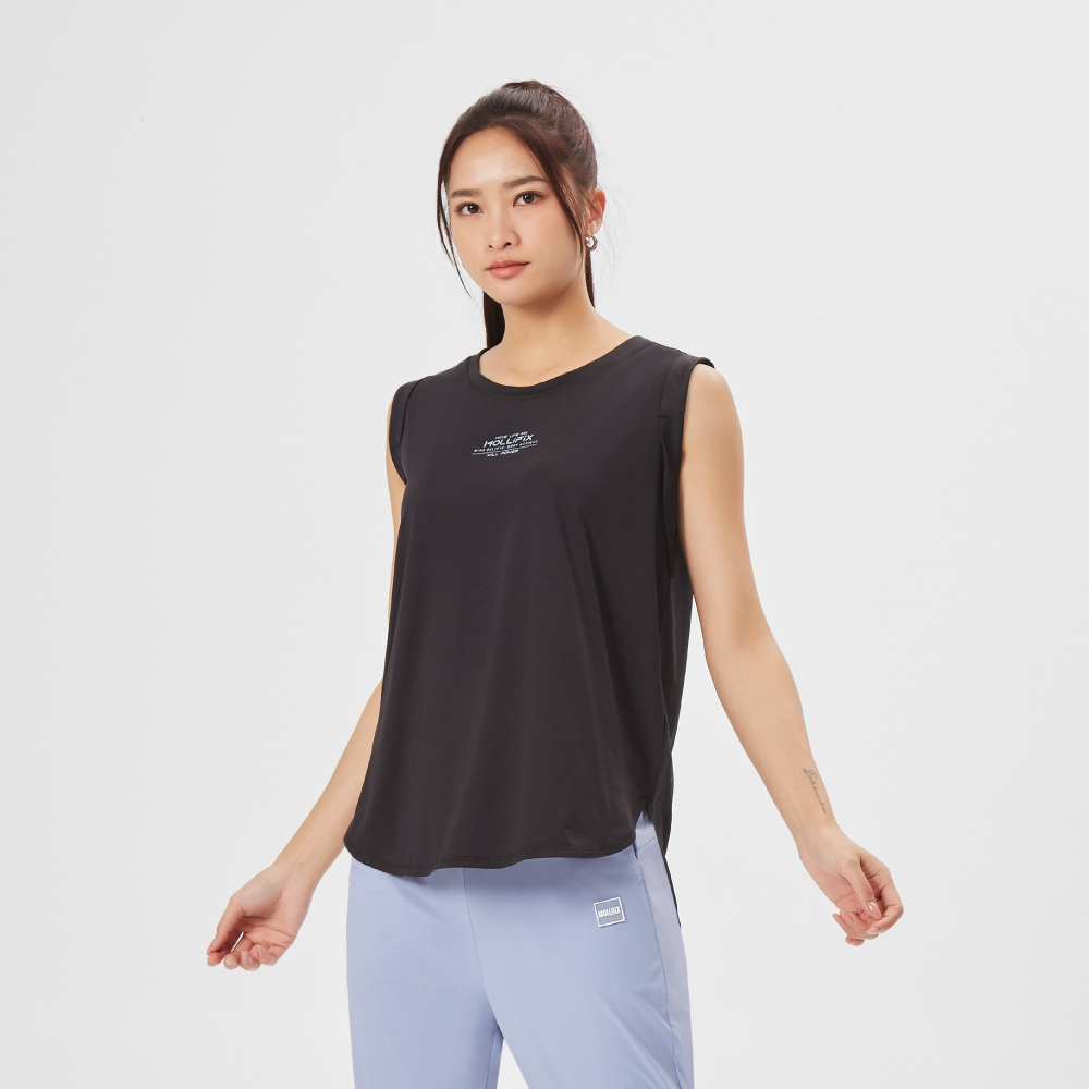 MOLLIFIX 涼感袖圈反褶運動背心