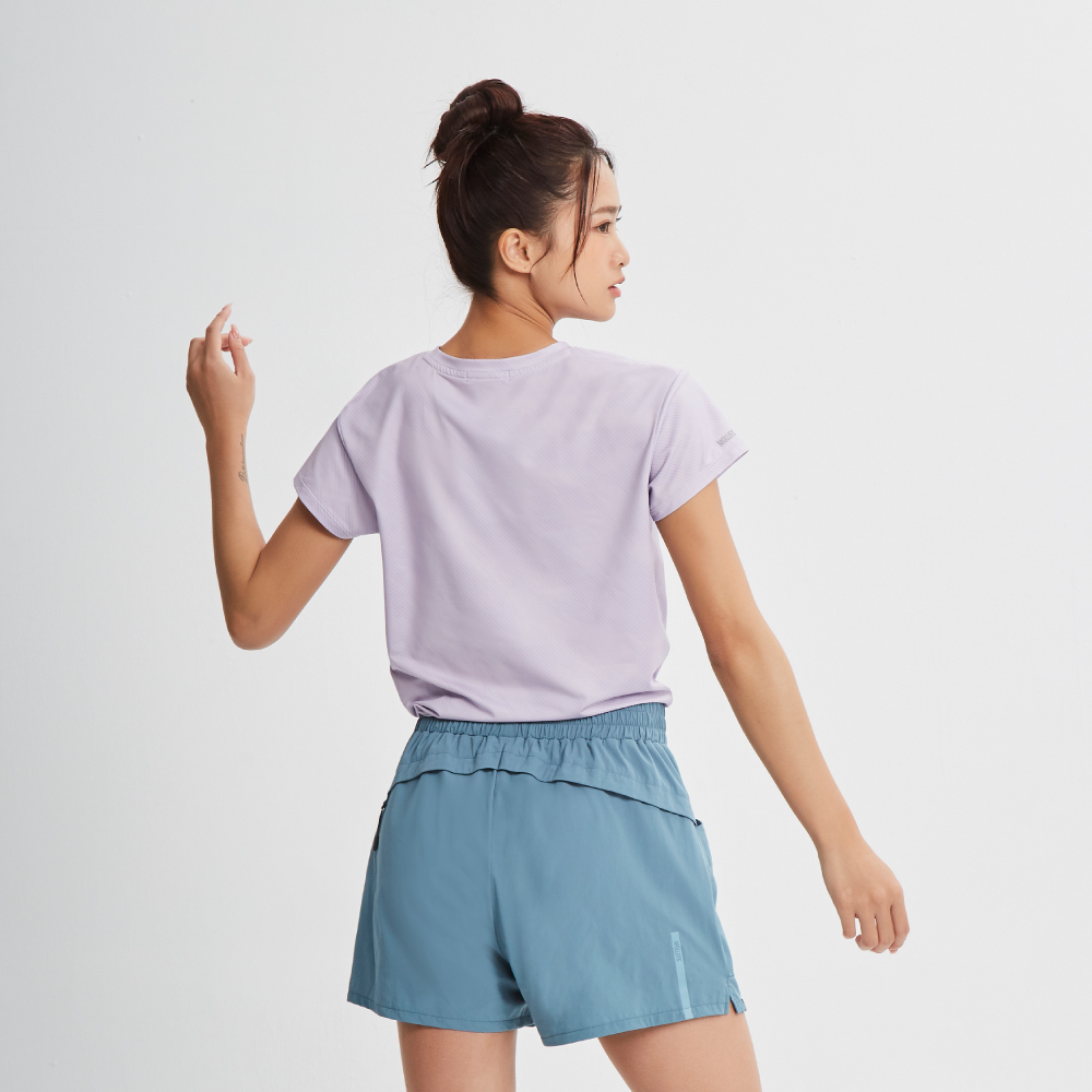 MOLLIFIX 涼感綁結運動短袖上衣