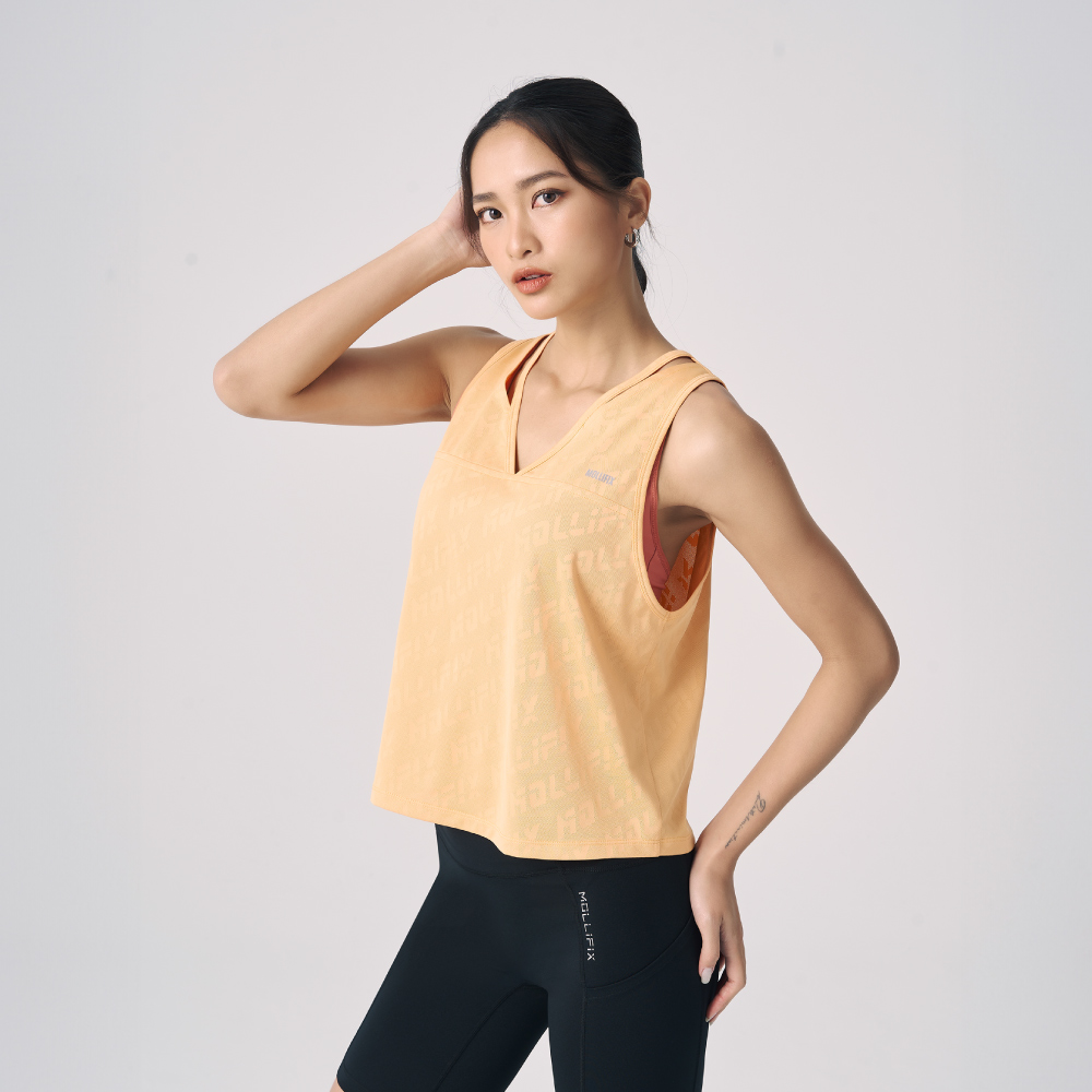 MOLLIFIX 緹花透氣運動背心