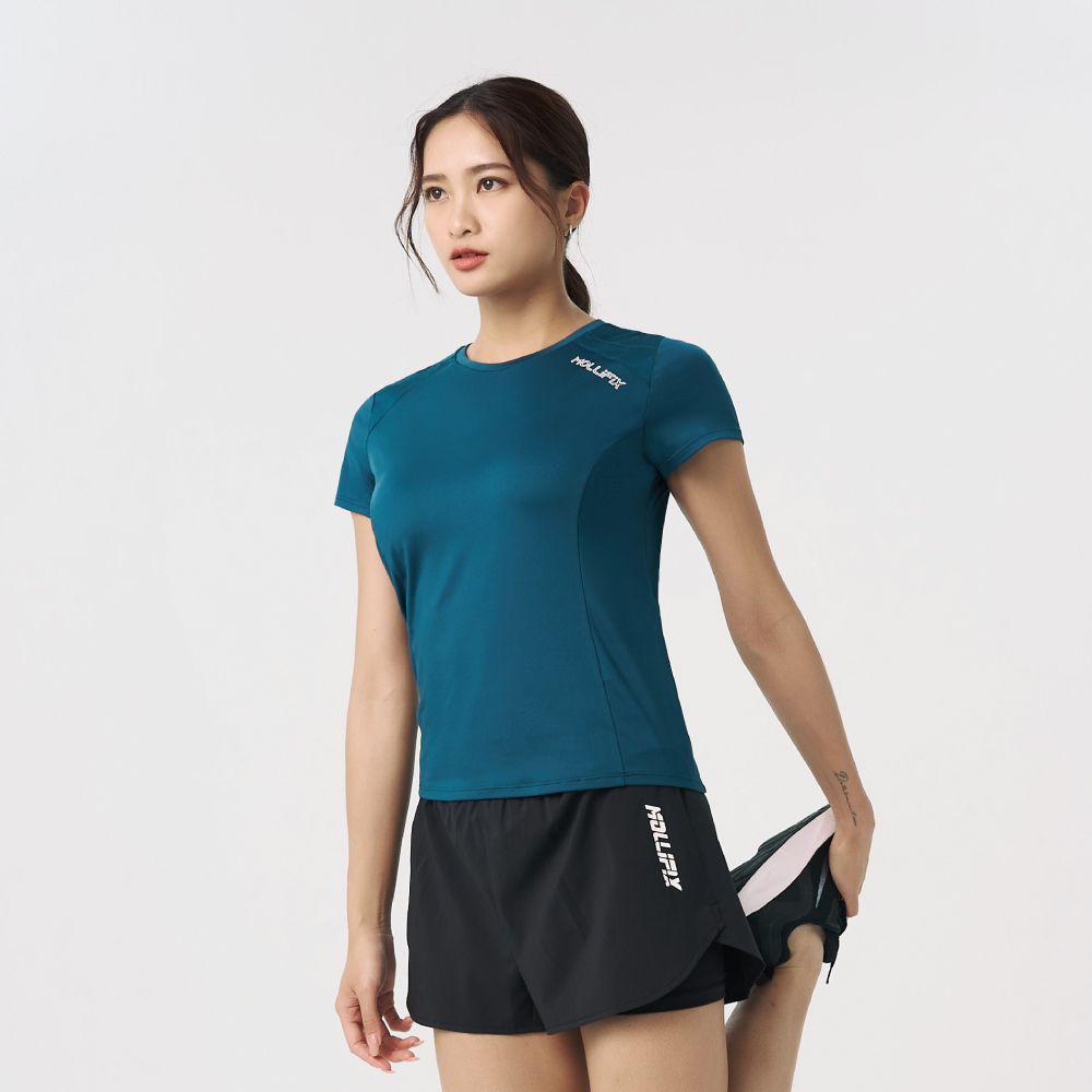 MOLLIFIX 抗菌後背透氣短袖訓練上衣