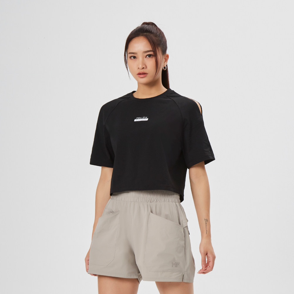 MOLLIFIX 抗菌挖肩運動短袖上衣