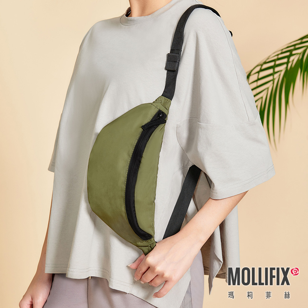 MOLLIFIX 簡約尼龍隨身胸腰包