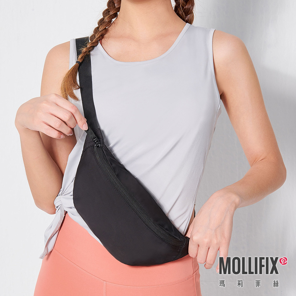 MOLLIFIX 簡約尼龍隨身胸腰包