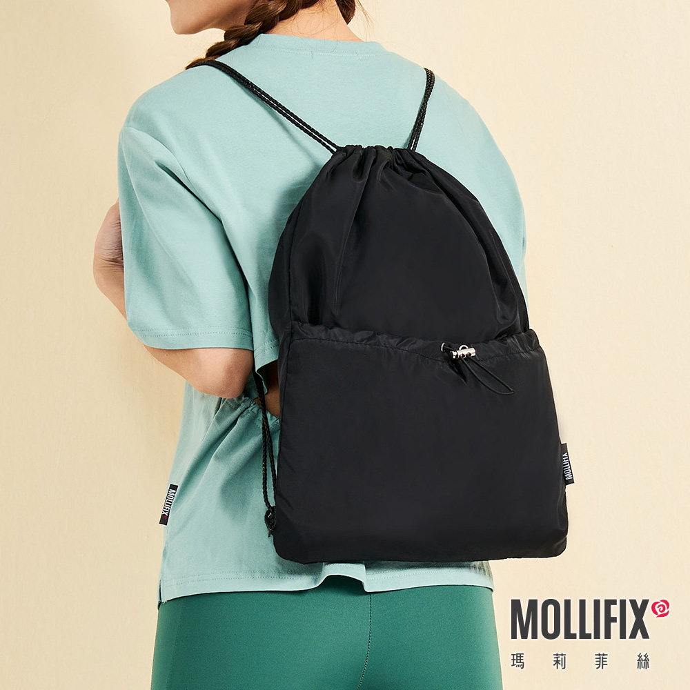 MOLLIFIX 簡約運動束口後背包