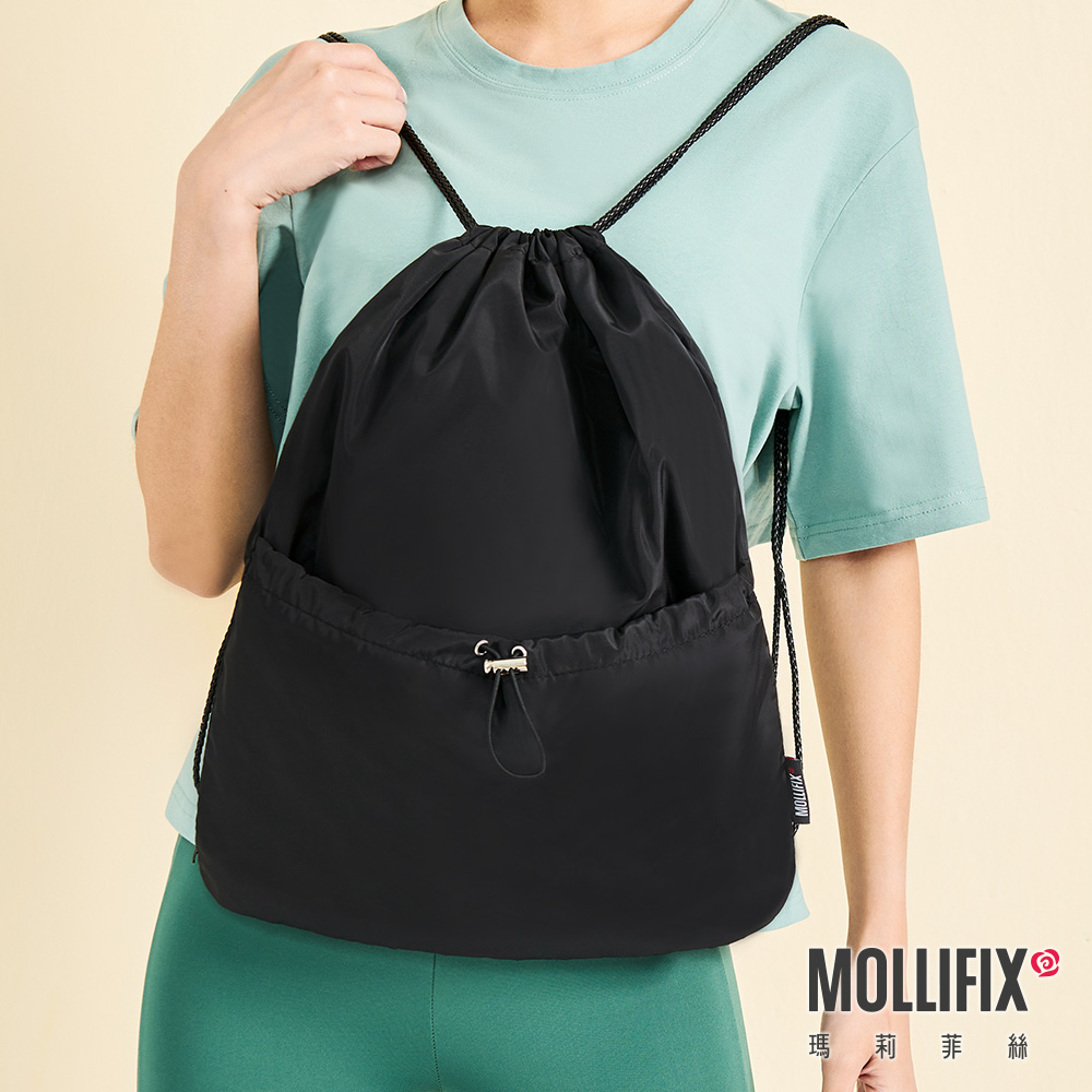 MOLLIFIX 簡約運動束口後背包
