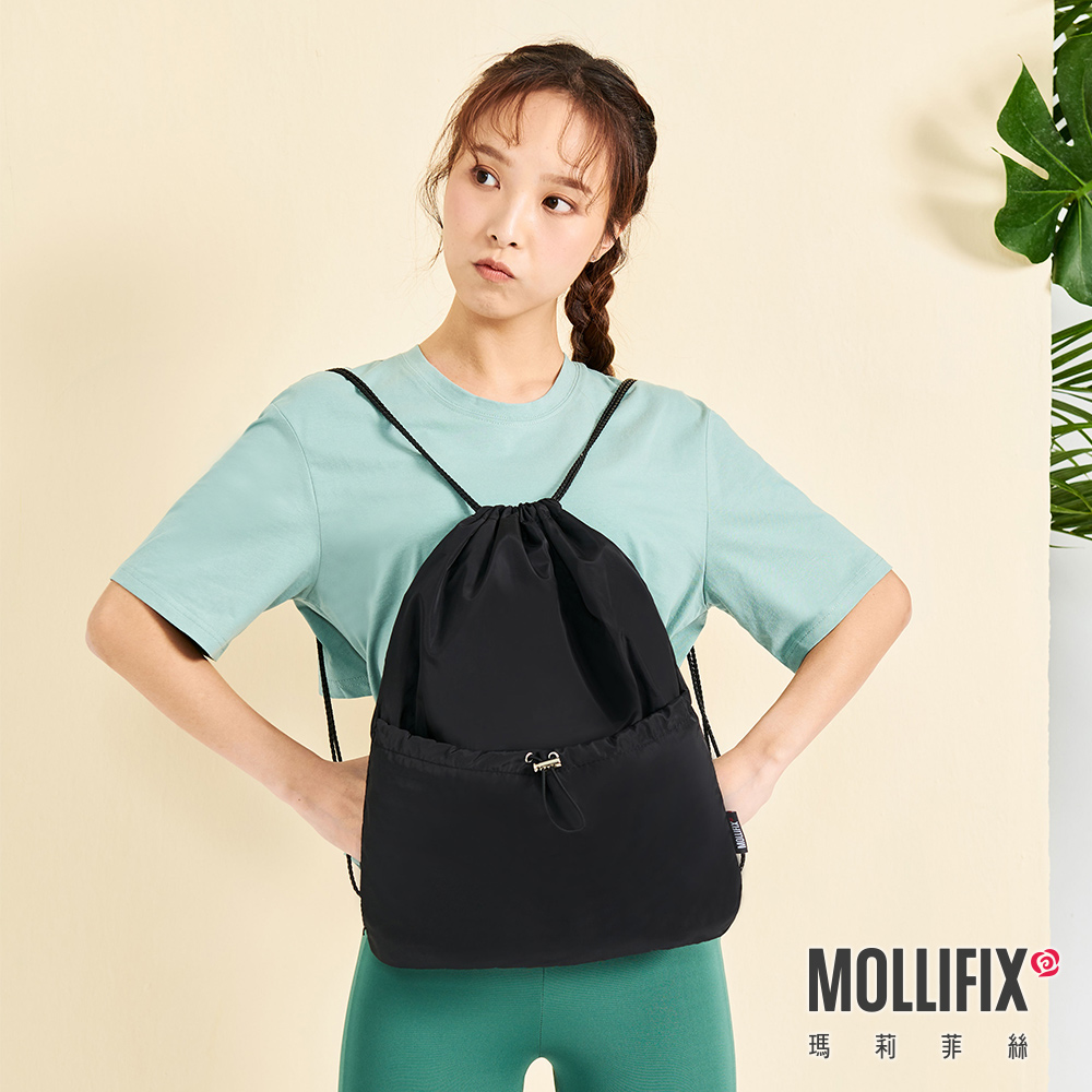 MOLLIFIX 簡約運動束口後背包