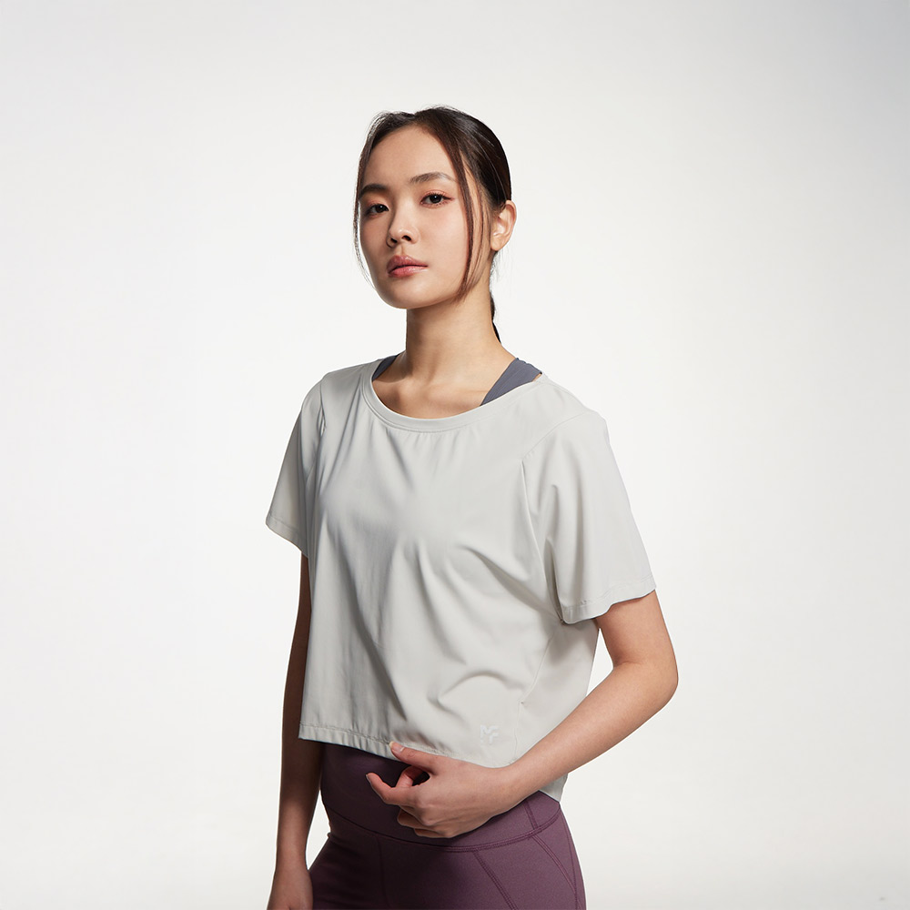 MOLLIFIX 高彈機能 修身 短袖上衣