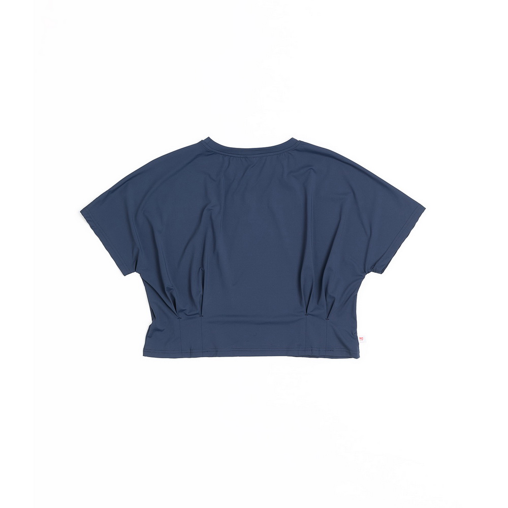 MOLLIFIX 冰感高彈 收腰活褶短袖上衣