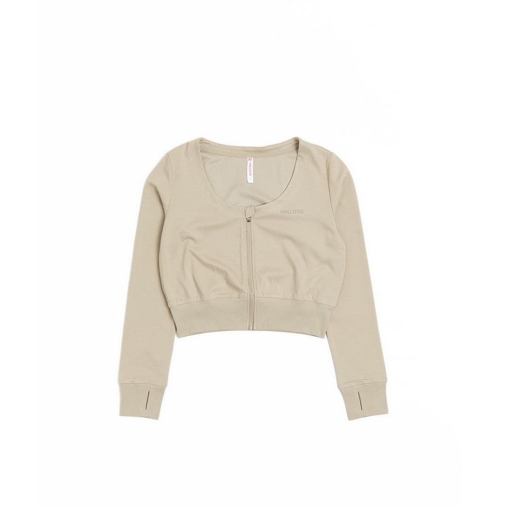 深U收腰 吸排短版外套