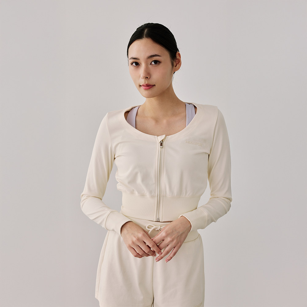 深U收腰 吸排短版外套