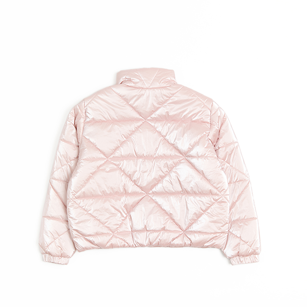 珠光菱格鋪棉外套