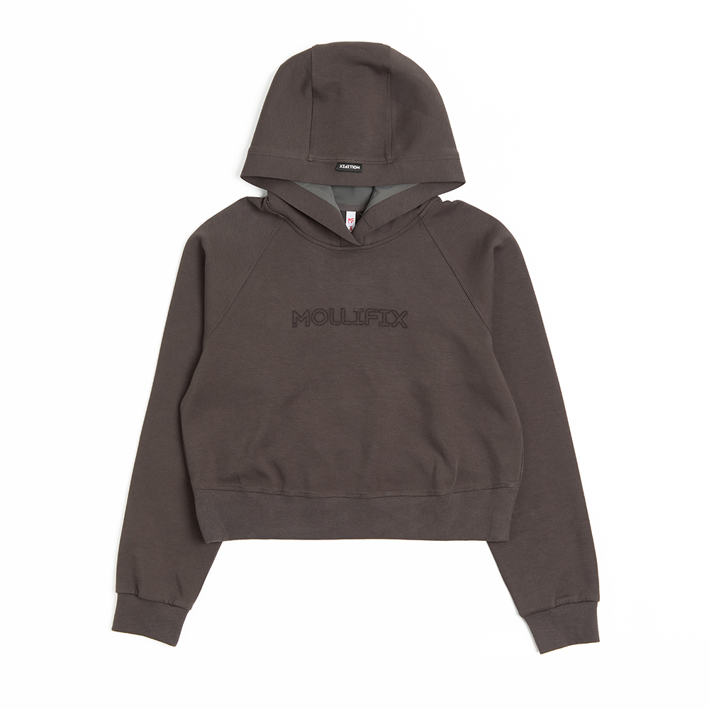 空氣層修腰線連帽上衣