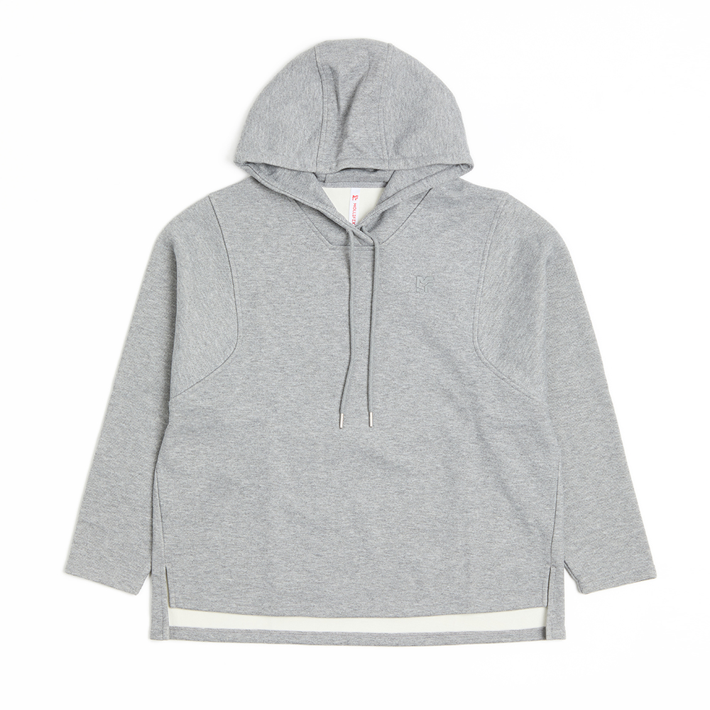 棉絨長版連帽上衣