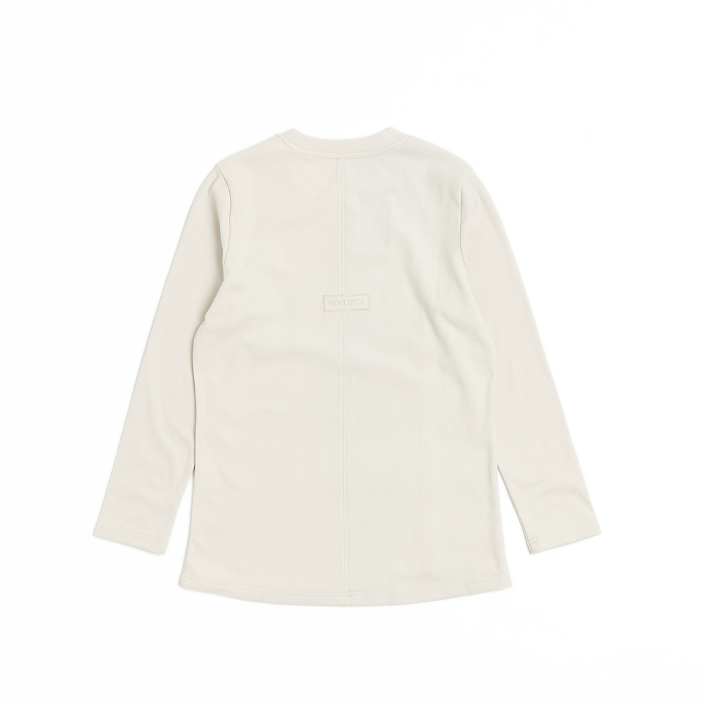 刷絨開衩長版上衣