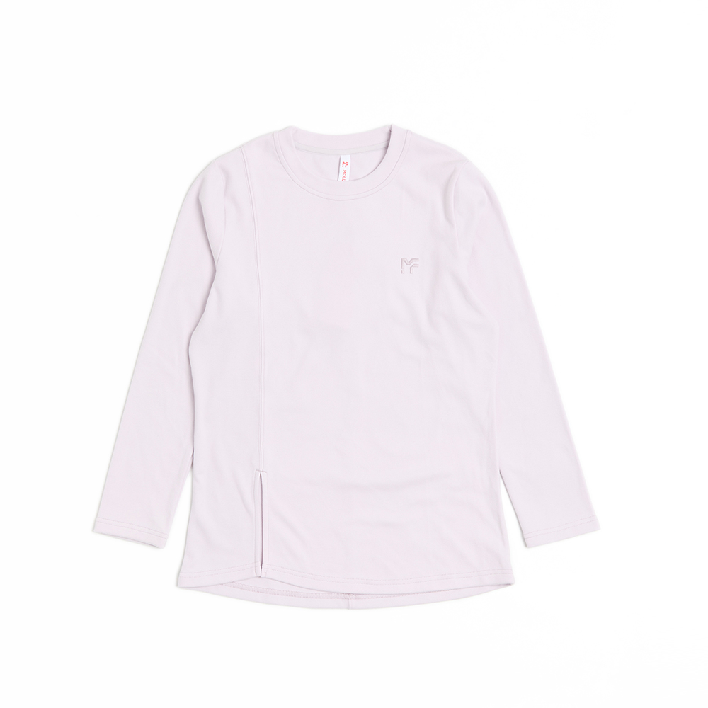 刷絨開衩長版上衣