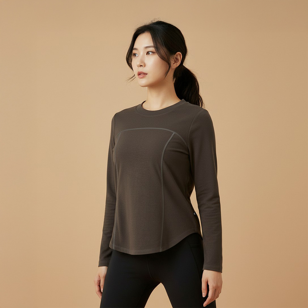 蓄熱羊絨打底長袖上衣